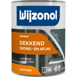 Wijzonol Lak Dekkend Grachtengroen Halfglans 750 Ml