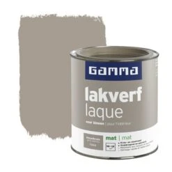 GAMMA Lakverf Voor Binnen Kiezelbruin Mat 750 Ml