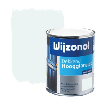 Wijzonol lak dekkend ijswit hoogglans 750 ml