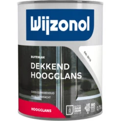 Wijzonol Dekkend Hoogglanslak RAL 9016 750ml
