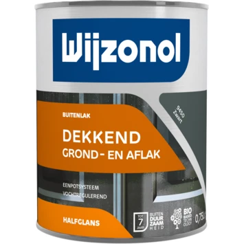 Wijzonol lak dekkend zwart halfglans 750 ml