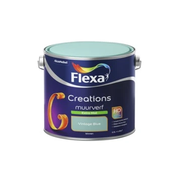 Flexa Creations muurverf vintage blue extra mat 2,5 liter