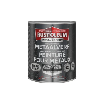 Rust-oleum Metaalverf Zijdeglans RAL9010 250ml