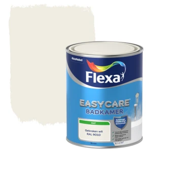 Flexa EasyCare muurverf badkamer gebroken wit mat 1 liter