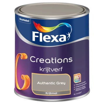 Flexa Creations muurverf authentic grey krijt 1 liter