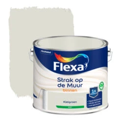 Flexa Strak Op De Muur Kleigroen Mat 2,5 Liter