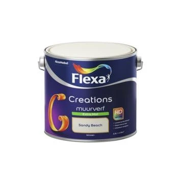 Flexa Creations muurverf sandy beach extra mat 2,5 liter