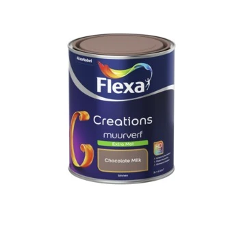 Flexa Creations muurverf chocolate milk extra mat 1 liter