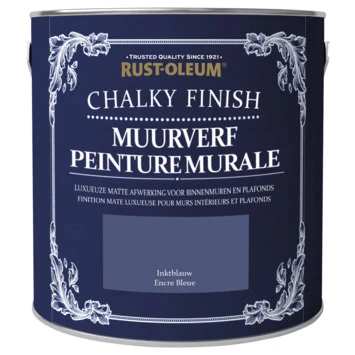 Rust-Oleum muurverf Chalky Finish inktblauw 2,5 liter