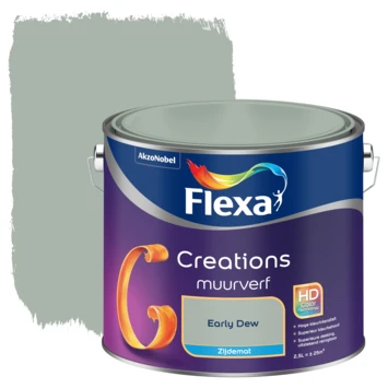 Flexa Creations muurverf early dew zijdemat 2,5 liter