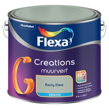 Flexa Creations muurverf early dew zijdemat 2,5 liter