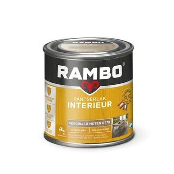 Rambo pantserlak interieur transparant zijdeglans vergrijsd noten 250 ml