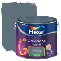 Flexa Creations Muurverf Faded Indigo Extra Mat 2.5 L