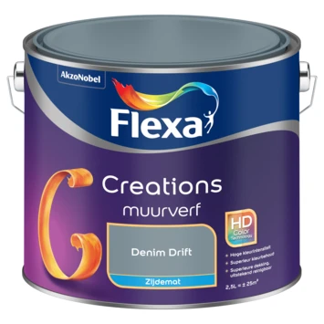 Flexa Creations muurverf denim drift zijdemat 2,5 liter