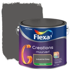 Flexa Creations Muurverf Industrial Grey Extra Mat 2,5 Liter