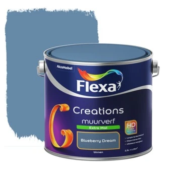 Flexa Creations muurverf blueberry dream extra mat 2,5 liter