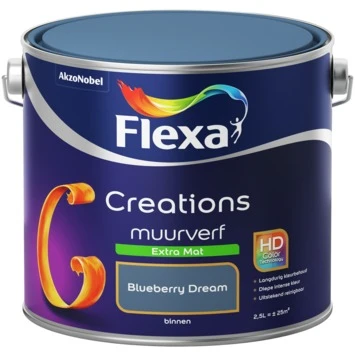Flexa Creations muurverf blueberry dream extra mat 2,5 liter