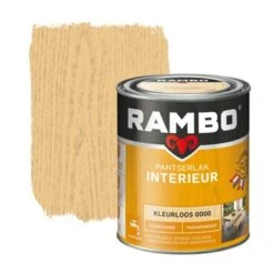 Rambo Pantserlak Interieur Transparant Zijdeglans Kleurloos 750 Ml