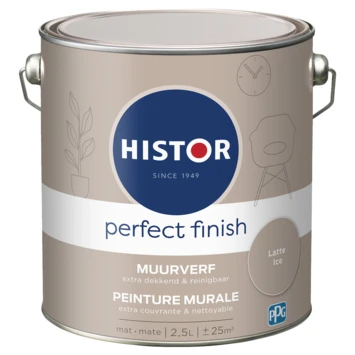 Histor Perfect Finish muurverf mat Latte Ice 2,5 liter