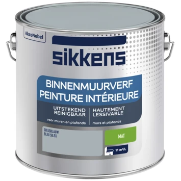 Sikkens muurverf grijsblauw 2,5L