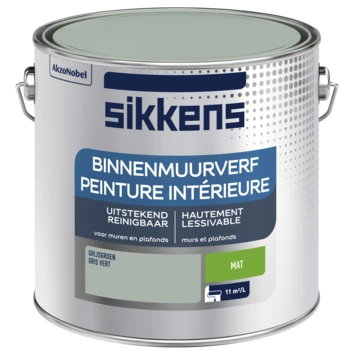 Sikkens muurverf grijsgroen 2,5L