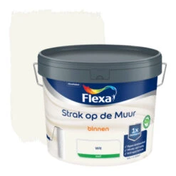 Flexa Strak Op De Muur Muurverf Mat Wit 10 Liter