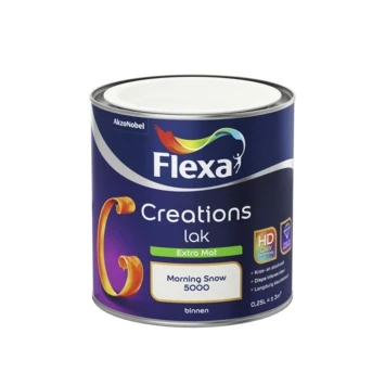 Flexa Creations binnenlak morning snow extra mat 250 ml