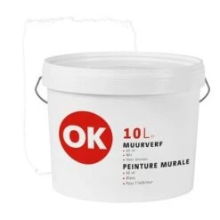 OK Muurverf Wit 10 Liter