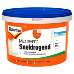 Alabastine Muurverf Sneldroogend 5l RAL 9010