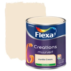 Flexa Creations Muurverf Vanilla Cream Extra Mat 1 Liter