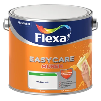 Flexa EasyCare muurverf wolkenwit mat 2,5 liter