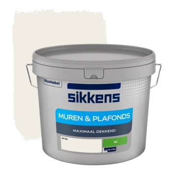 Sikkens muurverf binnen mat RAL 9010 10 liter