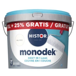 Histor Monodek Latex RAL 9010 Gebroken Wit 10 Liter + 25%