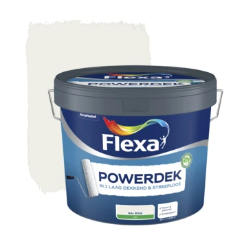 Flexa Powerdek latex RAL9016 verkeerswit mat 10 liter