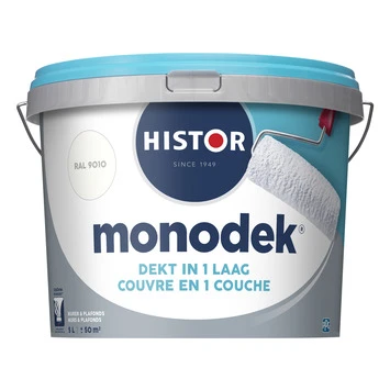 Histor Monodek latex RAL 9010 gebroken wit 5 liter