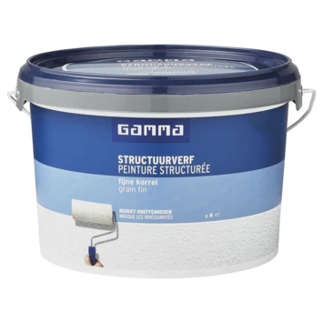 GAMMA structuurverf wit 2,5 liter
