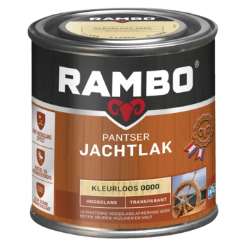 Rambo pantser jachtlak transparant hoogglans kleurloos 250 ml
