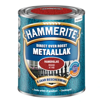 Hammerite metaallak rood hamerslag 750 ml