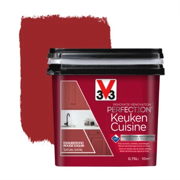 V33 Renovatieverf Keuken exquiserood 750 ml