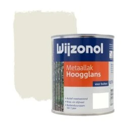 Wijzonol Metaallak Roomwit Hoogglans 750 Ml