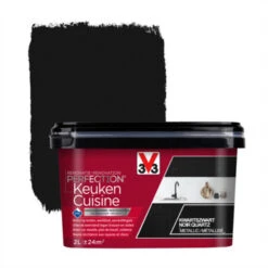 V33 Renovatieverf Keuken Kwartszwart 2 Liter