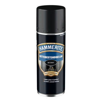 Hammerite spuitlak hittebestendig matzwart 400 ml
