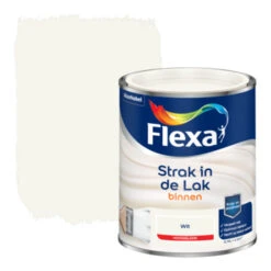Flexa Strak In De Lak Voor Binnen Wit Hoogglans 750 Ml