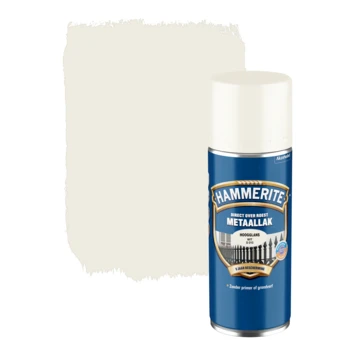 Hammerite metaallak spuitbus wit hoogglans 400 ml