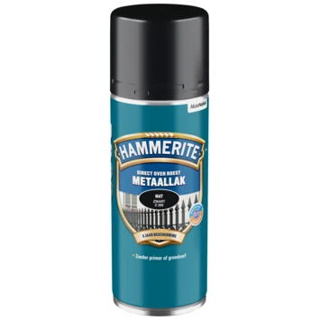 Hammerite metaallak spuitbus matzwart 400 ml