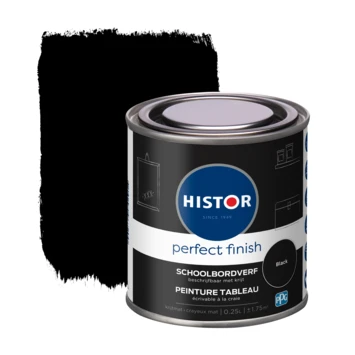 Histor Perfect Finish schoolbordverf Black 0,25 liter