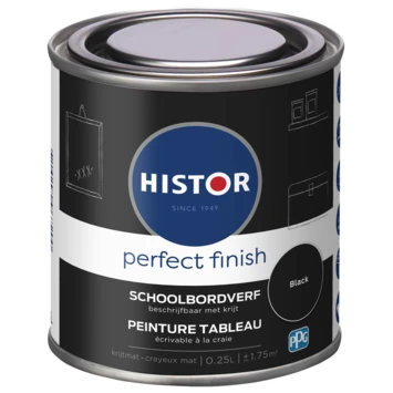 Histor Perfect Finish schoolbordverf Black 0,25 liter