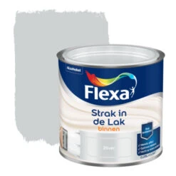 Flexa Strak In De Lak Voor Binnen Aluminium Zijdeglans 250 Ml
