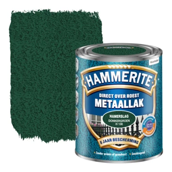 Hammerite metaallak donkergroen hamerslag 750 ml