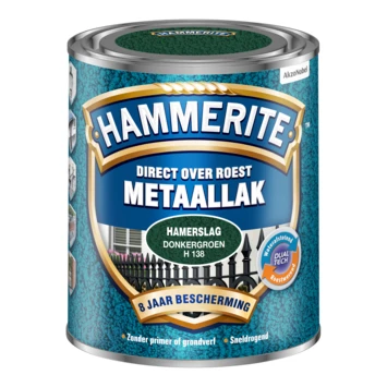 Hammerite metaallak donkergroen hamerslag 750 ml